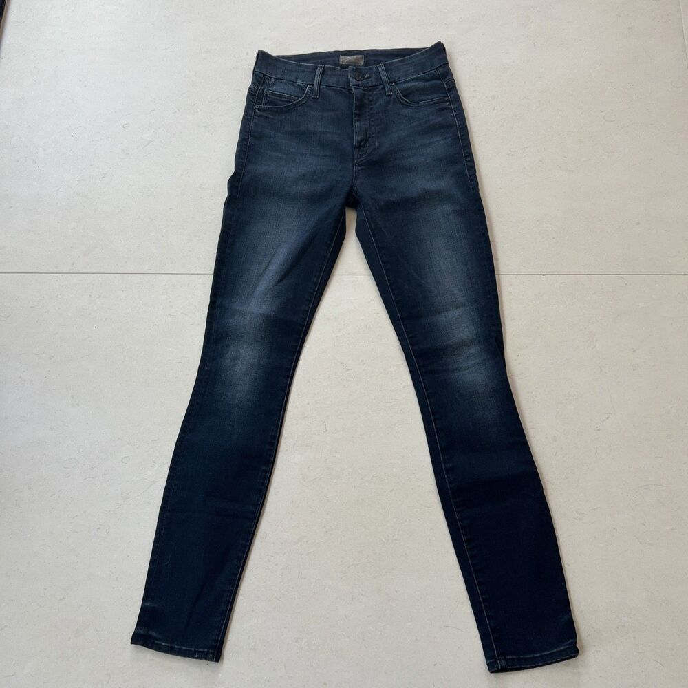 MOTHER High Waisted Looker Jeans Women’s Size 25 When the Going Gets Tough Dark